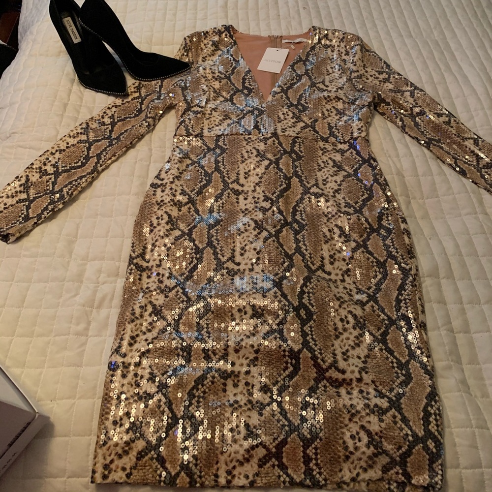 Snake print dress